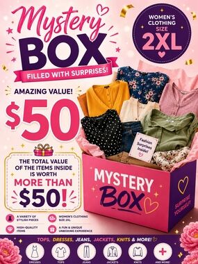 Mystery Box Women's Clothing 2XL - Large Variety of Branded Items